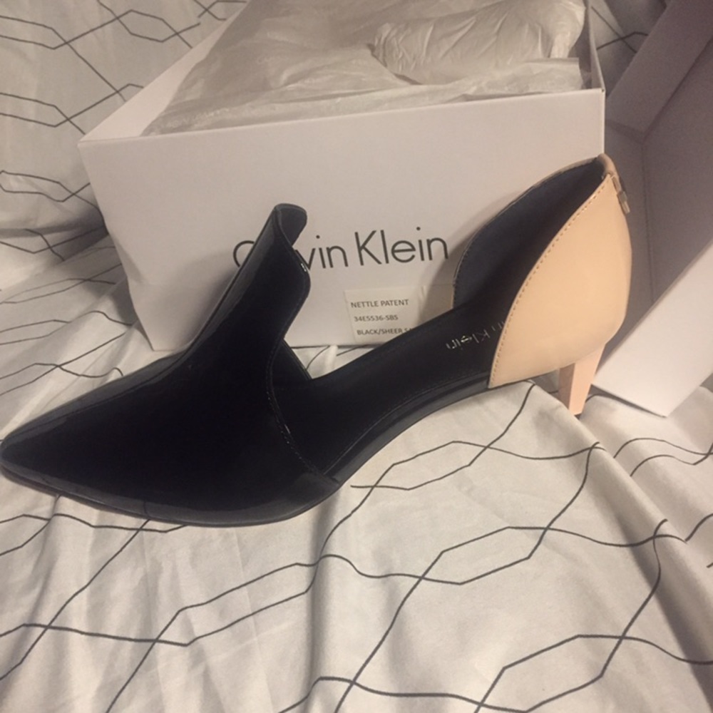 Calvin Klein Heels two toned brand new